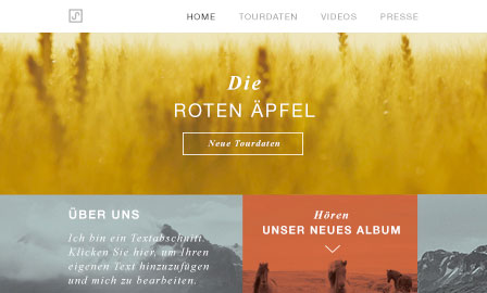 Homepage-Vorlagen für Musik  | Wix.com